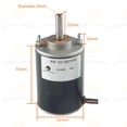 thumbnail image 7 of CHANCS Large Torque Gear Motor Holder CH-3420 Electric Motor 12V DC Motor 3500RPM Minor Shaft Electric Power Tool, 7 of 7