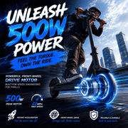 Electric Scooter for Adults 500W Motor Up to 22 MPH 30 Mile Range 10 Inch Tires Dual Suspension Foldable Commuter Scooter Dual Braking System