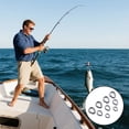 thumbnail image 2 of 25Pcs Stainless Steel Split Rings Solid Metal Fishing Attachments Link Enduring, 2 of 8