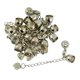 thumbnail image 1 of Cadena extensora de broche de langosta Sunnimix con tapas de collar 10 piezas Plata, 1 of 7