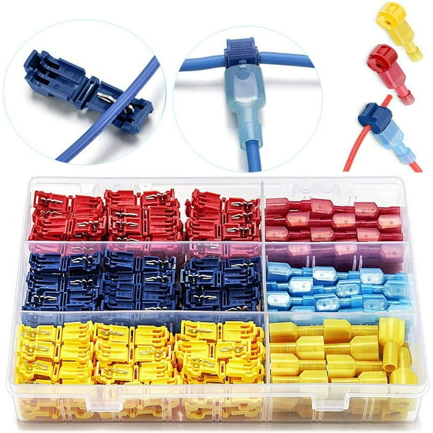 Electrical TConnector Wire Connector, 120 Pieces Of Electrical T Tap Connectors, TTap Quick