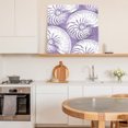thumbnail image 5 of Framed Canvas Wall Art for Living Room Lavender Shell Wall Decor, Coastal Conch Ocean Marine Life Aesthetic Paintings for Bedroom Office Kitchen, Ready to Hang Artwork Wall Pictures 16x16 Inch, 5 of 9
