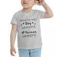 thumbnail image 3 of Pregnancy Announcement:Promoted From Dog Grandpa To Human Grandpas Cute Toddler Tshirts for Boys Girls (Gray, 5/6T), 3 of 5