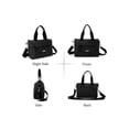 thumbnail image 3 of LAVA Crossbody Bag Shoulder Bags Multiple Pockets Handbags Bags for Women, Commuter Tote with Adjustable Strap for Daily Use (Black), 3 of 9