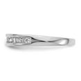 thumbnail image 3 of Solid 14k White Gold Engagement Diamond Wedding Band Ring Size 5 (.5 cttw.), 3 of 8