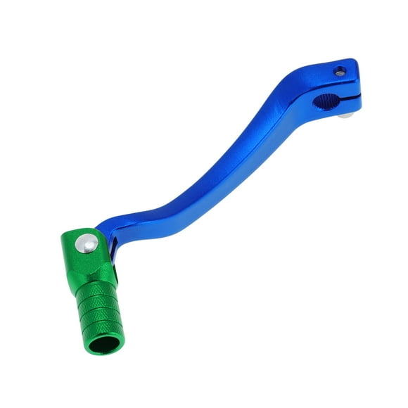 Levier de Levier de Vitesse Pliant pour Moto Kayo T6 en Alliage d'Aluminium Bleu Vert