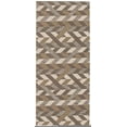 thumbnail image 1 of ECARPETGALLERY Bellisima Dark Brown Kitchen Mat, Runner 2'2" x 6'0", 1 of 9