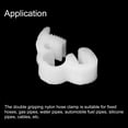 thumbnail image 4 of Double Gripping Nylon Hose Clamps, 20 Pack 5-5.5mm Double Snap Grip Hose Clip, 4 of 5