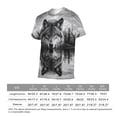 thumbnail image 5 of LAOLIUSN Men's 3D Wolf Graphic T Shirt, All Over Print Short Sleeve Crew Neck Casual Tee, Animal Print Summer Top, S-4XL, 5 of 6