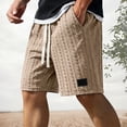 thumbnail image 2 of Kcolen Men's Casual Shorts, Elastic Waist Athletic Shorts, Drawstring Lightweight Summer Beach Shorts with Pockets, 2 of 5
