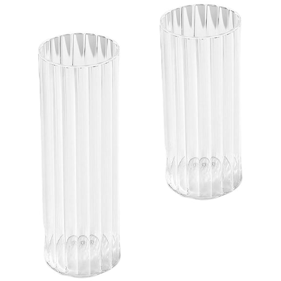 NIAIZEK Clear Glass Vase Set of 2 Nordic Style Decorative Flower for Home Decor and Table Centerpiece