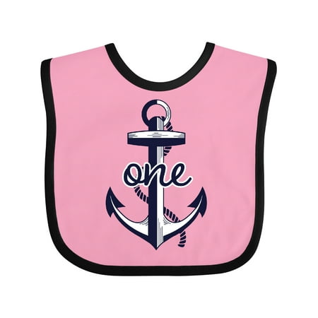 

Inktastic 1st Birthday Anchor Gift Baby Boy or Baby Girl Bib
