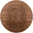 thumbnail image 1 of Ahgly Company Machine Washable Indoor Round Industrial Modern Chocolate Brown Area Rugs, 6' Round, 1 of 7