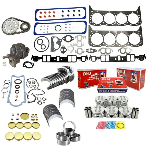 DNJ EK3103HM Master Engine Rebuild Kit Fits Cars & Trucks 1987-1990 Chevrolet Pontiac Camaro Caprice Firebird 5.7L OHV V8 16V 350cid VIN 6 VIN 7 VIN 8