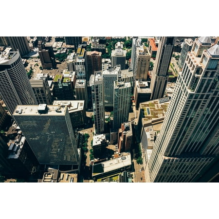 Building A Rooftop Patio Canvas Print Infrastructure Building Rooftop Architecture Street Stretched Canvas 10 x 14 ()