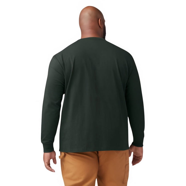 Dickies Men's and Big Men's Long Sleeve Heavyweight Pocket T-Shirt