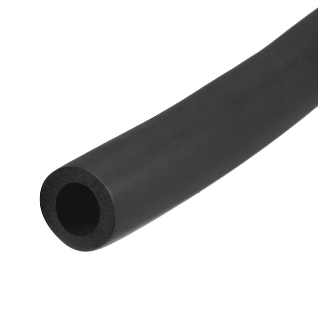 Tubo de espuma NBR Uxcell para soporte de agarre de manija, aislamiento de tubería 16mm x 26mm negro