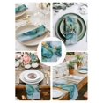 thumbnail image 4 of nqOlkjepod Turquoise Gold Marble Cloth Napkins Set of 4 Reusable Dinner Napkins, Modern Blue Teal Geometric Cocktail Napkin Washable Table Napkins for Wedding/Holiday Party/Baby Shower 20"x20", 4 of 8