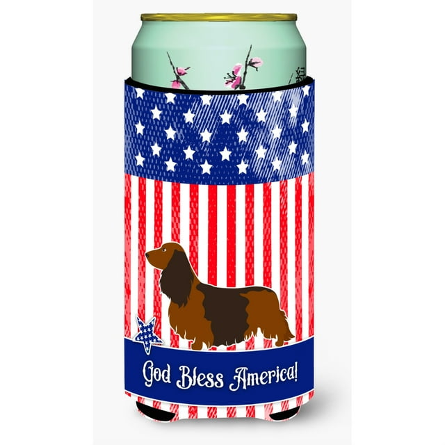 ""Caroline's Treasures Perro salchicha de pelo largo decorativo americano abrazador de lata alto niño multicolor""