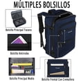 thumbnail image 3 of Vancropak Mochila de Viaje 10kg Avion, 40L Grande Expandible, Impermeable Viral Maleta Mano, Equipaje Mujeres y Hombres Universitaria, Aprobada para Vuelos, Azul, 3 of 6