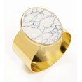 thumbnail image 1 of Rond de Serviette Médaillon Marbre Blanc, Ens/4, 1 of 4