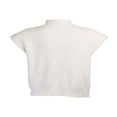thumbnail image 3 of PENGXIANG Femmes Manches Courtes Haut Col Haut Confortable Élégant Gilet Pull, 3 of 6