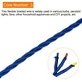 thumbnail image 3 of Uxcell Twisted Cloth Covered Wire 3 Core 18AWG 3.0m/9.84ft,Electrical Cable,Blue, 3 of 5