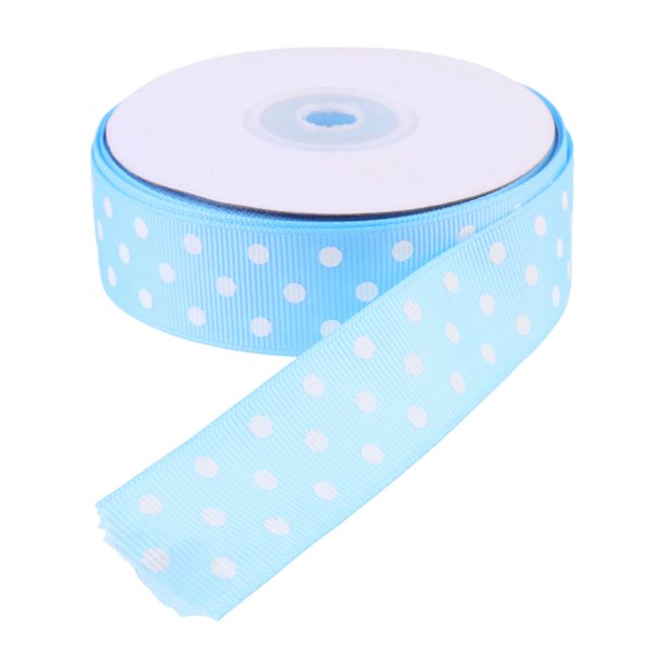 KAKOWELY 1 cinta de lunares para envolver regalos y decorar fiestas (azul cielo)