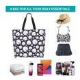 thumbnail image 6 of Pofeuu Cute Basebal Print Reusable Grocery Bags - Washable, Foldable, Packable Tote, Large Handles, Heavy Duty, Zippered Top Pouch, 6 of 8