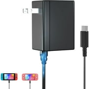 Charger for Nintendo Switch, 15V 2.6A Switch Charger Fast Charging with USB-C Cable AC Switch Adapter Power Supply for Nintendo Switch/Lite/OLED/Steam Deck,Support TV Mode and Dock Station