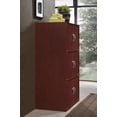 thumbnail image 4 of Hodedah 3-Shelf, 6-Door Multipurpose Bookcase, Mahogany, 4 of 6