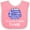 Pink and White, variant on Inktastic I'm So Cute, I Must Be Greek Sunflower Greece Flag Boys or Girls Baby Bib