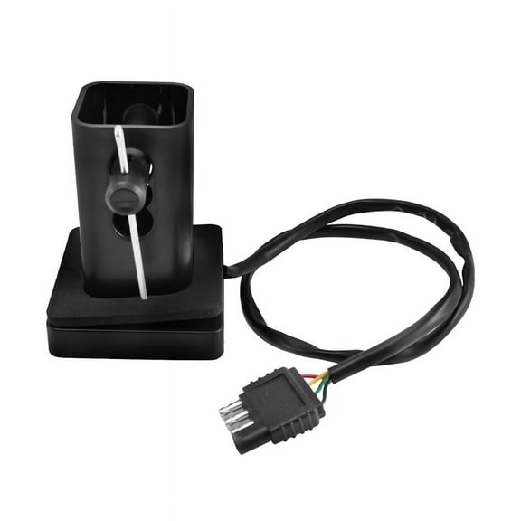 Quaqdae 2 Inch Trailer Truck Hitch Towing Receiver Cover Smoked Lens 15 LED Brake Light