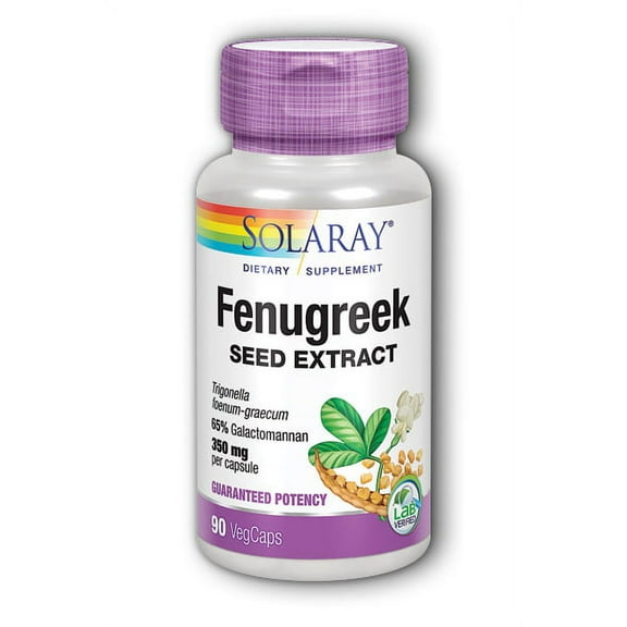 Solaray Fenugreek Extract 350 mg - 90 Capsules