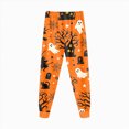 thumbnail image 5 of Futezty Girls Boys Halloween Pajamas Pumpkin Print Pjs Kids Ghost Sleepwear Clothes Sets Cute Graphic Holiday Sleepwear 2T-9T, 5 of 7
