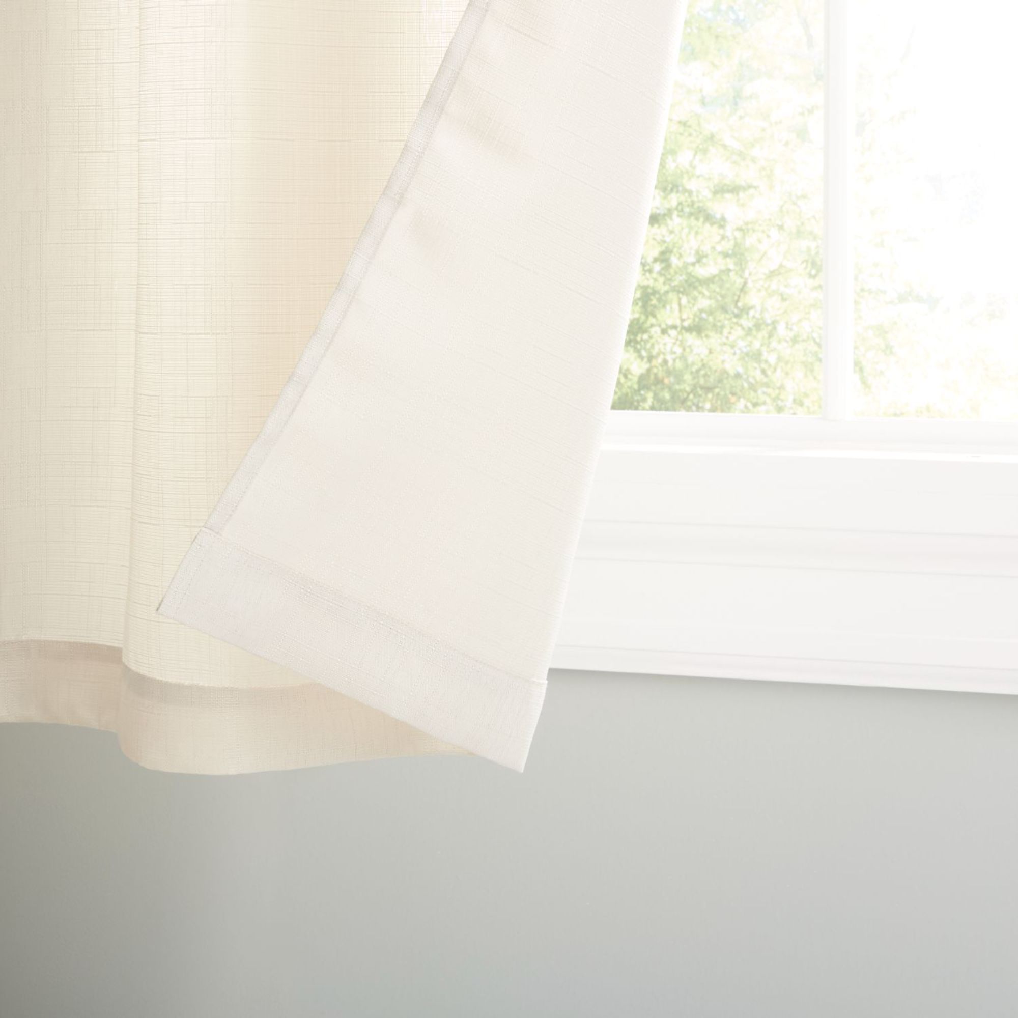 Estate View™ Ladner Light Filtering Grommet Top Curtain Panel Pair, 38"x96", Natural