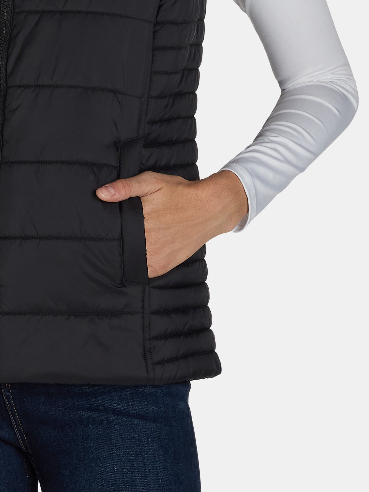 Time and Tru Women's and Women's Plus Core Puffer Vest, size XS - 3X