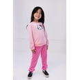 thumbnail image 2 of Hello Kitty Ribbed Velour Sweatshirt and Jogger Pants Outfit Set Toddler to Little Kid, 2 of 5