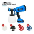 thumbnail image 3 of PRO Blue 1200ml HVLP Spray Gun, 4 Nozzles Pieces, 3 of 12