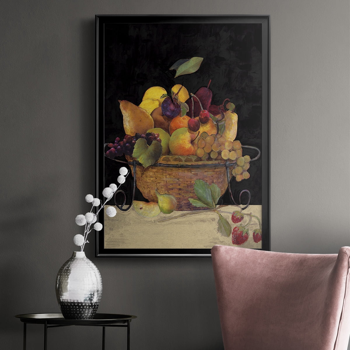 Fruit Basket II Revisit Premium Framed Print - Ready to Hang