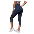 thumbnail image 6 of JDEFEG Workout Leggings for Women Yoga Gym High Waist Leggings Stretch Loose Casual Lounge Sweatpants Seamless Yoga Leggings Sweat Proof Fitness Navy Size S, 6 of 9