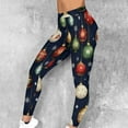 thumbnail image 4 of CaiJunJia Christmas Leggings ,Womens Soft Christmas Day Leggings Pants Ankle Length Tummy Control Yoga Pants, 4 of 9