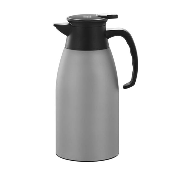 68 oz Stainless Steel Thermal Coffee Carafe,Double Wall Insulated Vacuum Flask,2 Liter Double Walled Vacuum Thermos Coffee and Beverage Dispenser