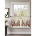 thumbnail image 2 of Thanksgiving Sheer Curtains 54 inches Long, Fall Mushroom Leaves Berry Bud Country Linen Light Filtering Sheer Window Curtains Rod Pocket Voile Drapes for Bedroom Living Room, 52"W x 54"L 2 Panels, 2 of 7