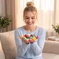 thumbnail image 3 of Squishy Dumplings Mini Food Shape Stress Relief Toy Set, Slow Rising Squeeze Fidget Toys for Adult Desk Use 1.77 x 1.30 Inches, 3 of 6