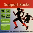 thumbnail image 4 of Unisex Cushioned Support Socks for All-Day Comfort, Reinforced Heel & Toe, Solid Black-Mutistriped Polka Dots, Small-Medium, 4 of 4