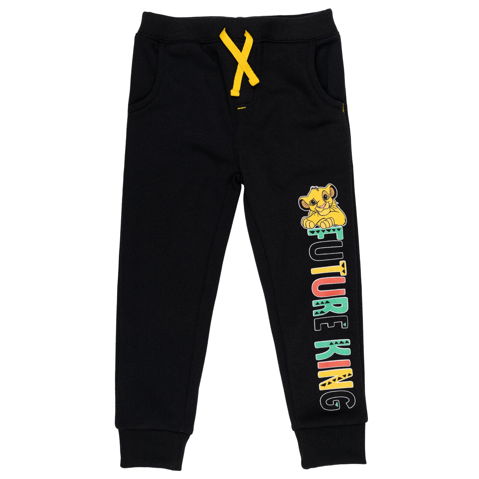 Disney Lion King Simba Timon Pumbaa Little Boys Fleece 2 Pack Pants Toddler to Big Kid