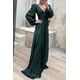 thumbnail image 4 of Vestido de noche para mujer, elegante vestido de novia plisado de satén de seda para otoño e invierno, vestido largo, 4 of 6