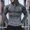 Dark Gray, variant on Mens Quick Dry Zip Up Hooded Jackets Athletic Pullover Muscle Fit Slim Rash Guard Reflective Strips Running Training Top Coats