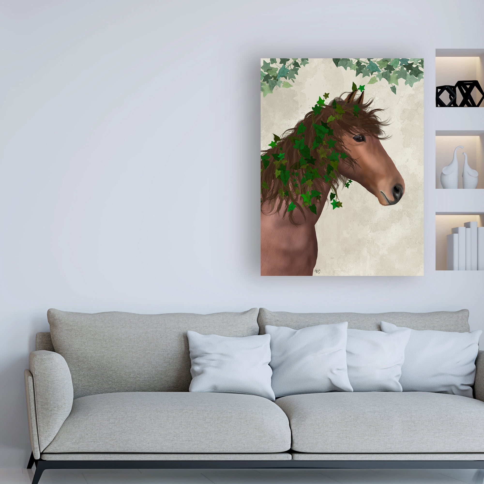 Trademark Fine Art 'Horse Chestnut with Ivy' Canvas Art by Fab Funky